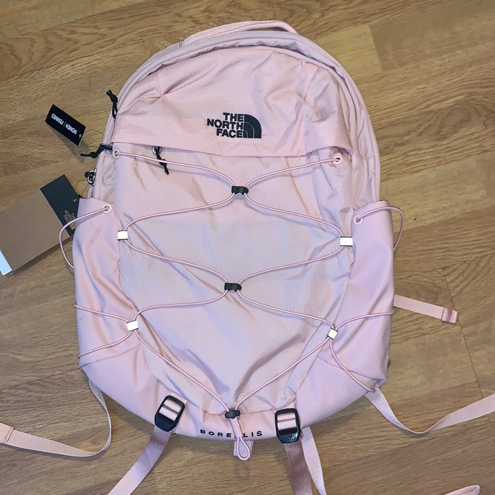 NWT The North Face Borealis Backpack, Gray/ Pink - Picture 2 of 13
